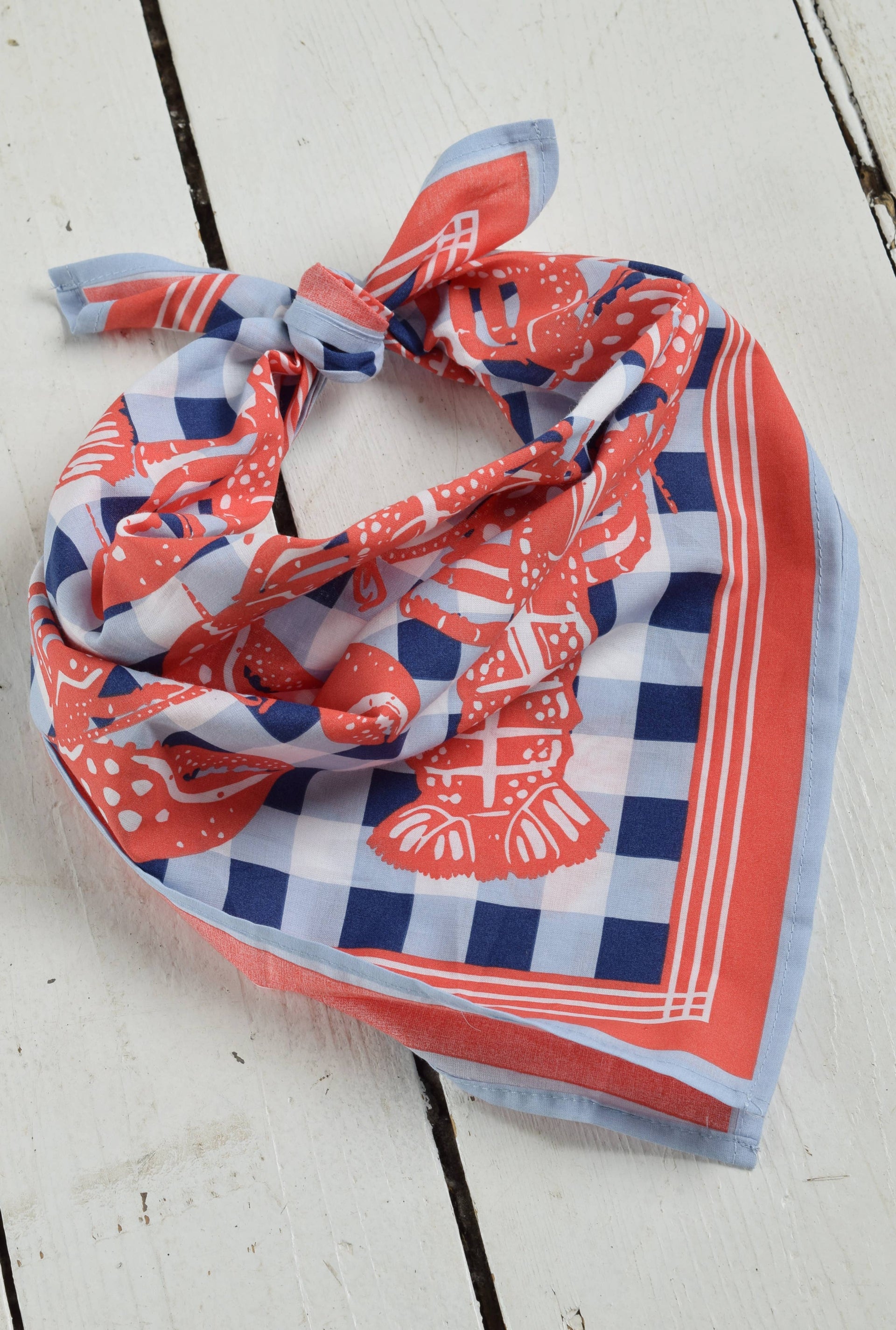 Lobster Bandana 100% Cotton