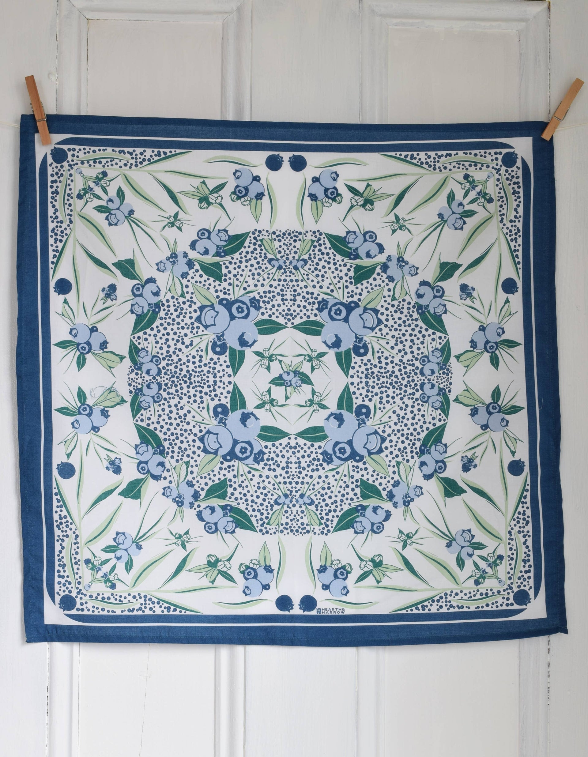 Wild Blueberry Bandana 100% Cotton