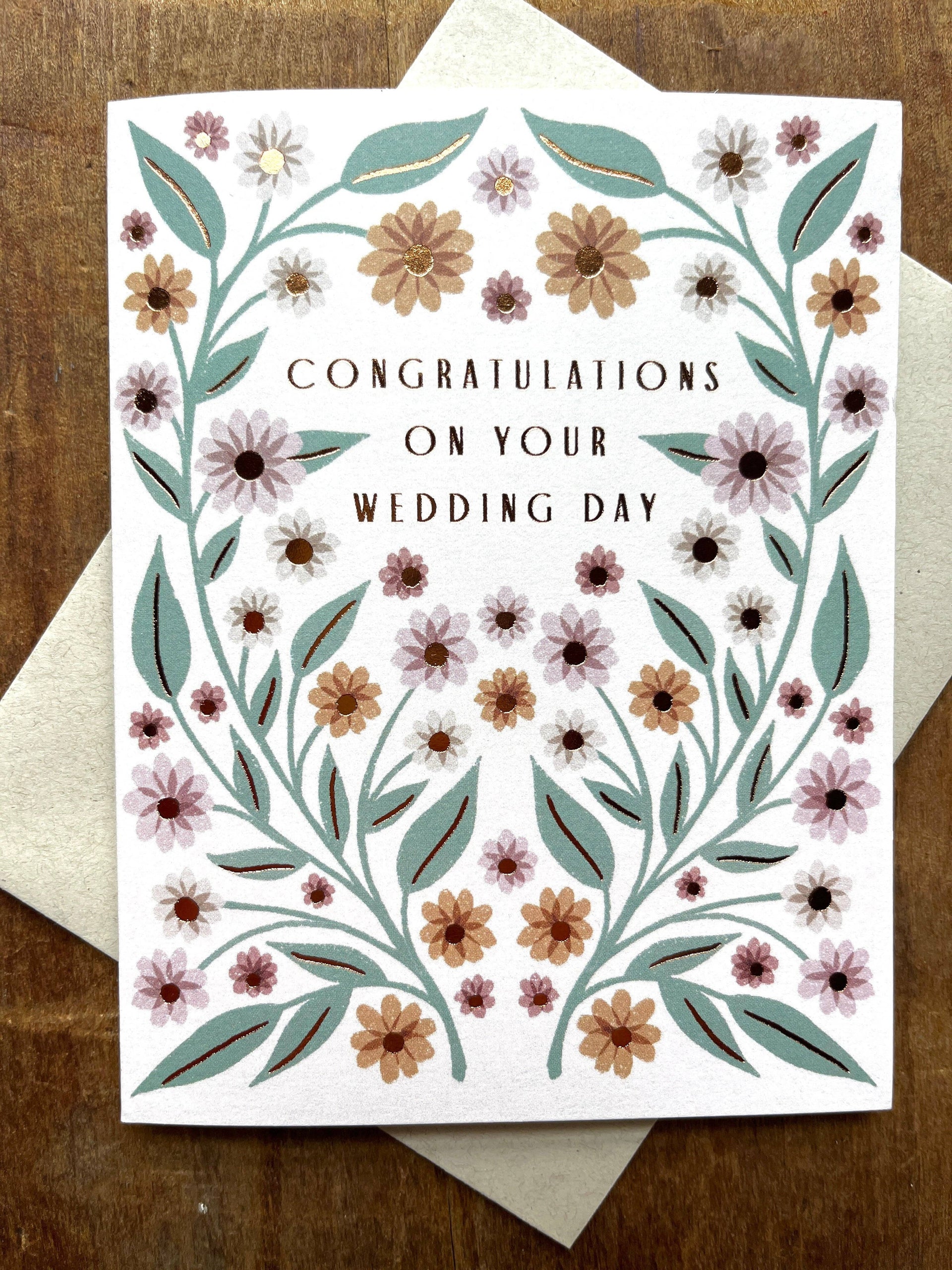 "Congratulations on Your Wedding Day," Greeting Card