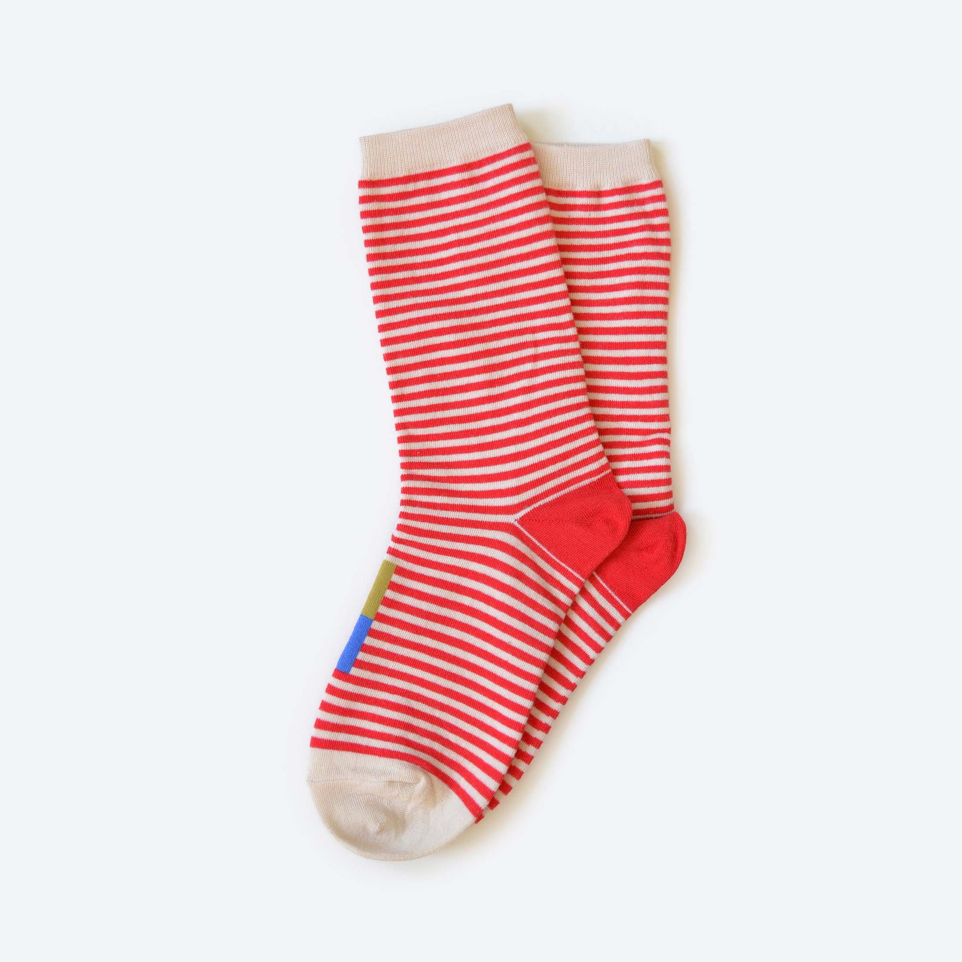 Poppy Cole Thin Stripe Crew Socks