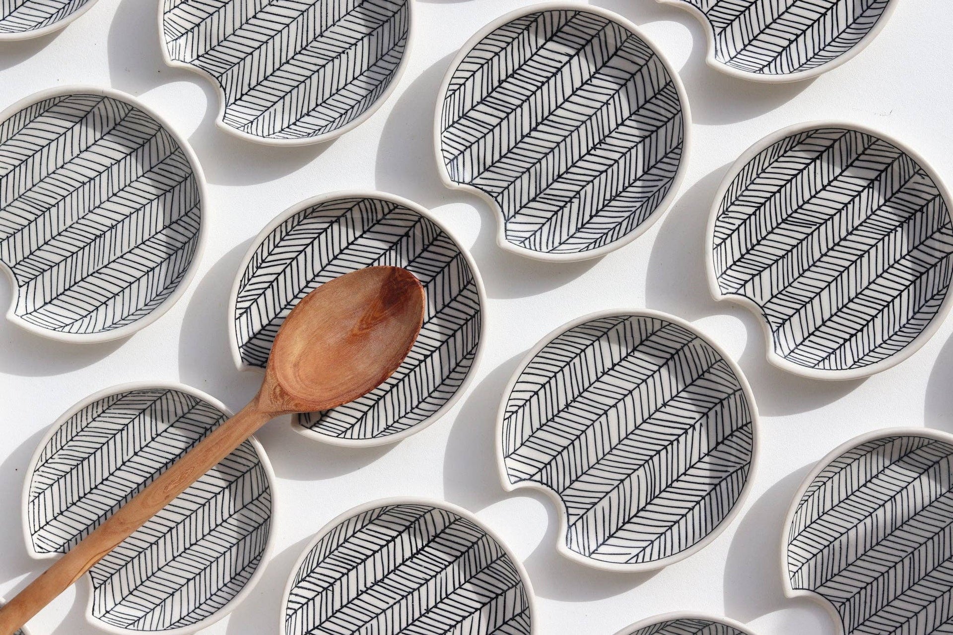 Herringbone Spoon Rest