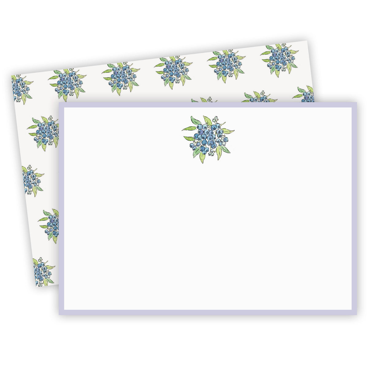 Wild Blueberry Flat Note Cards Set of 8