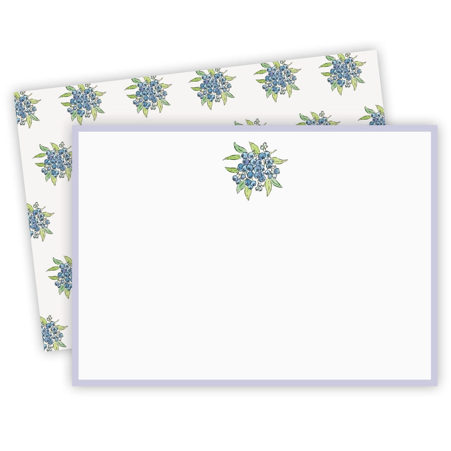 Wild Blueberry Flat Note Cards Set of 8
