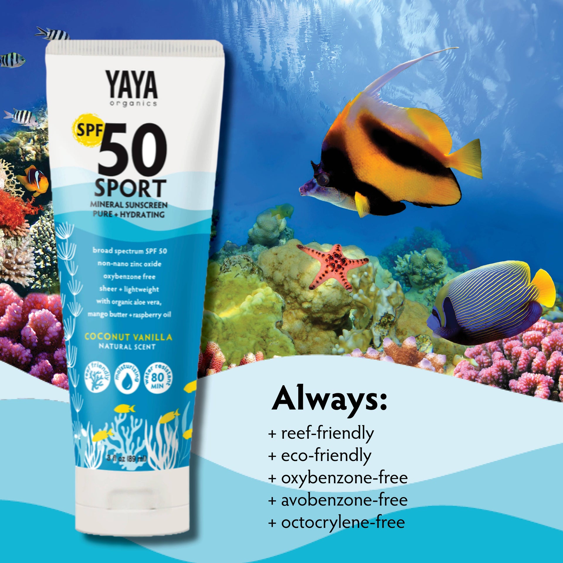 SPORT SPF 50 Pure and Hydrating 3 oz Mineral Sunscreen
