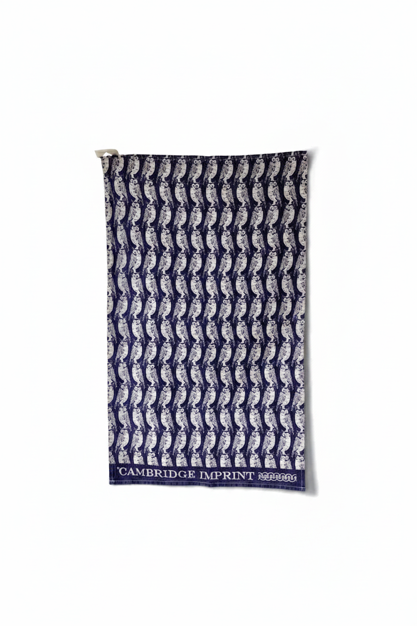 Indigo Owls Tea Towel