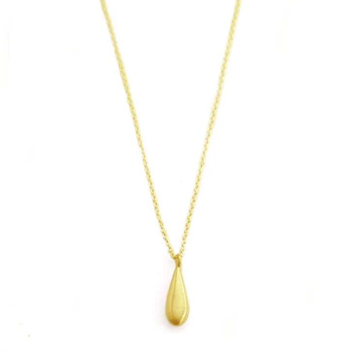 Tiny Drop Charm Necklace