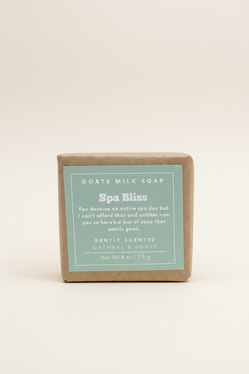 Spa Bliss Oatmeal and Honey Goat Milk Soap 4oz