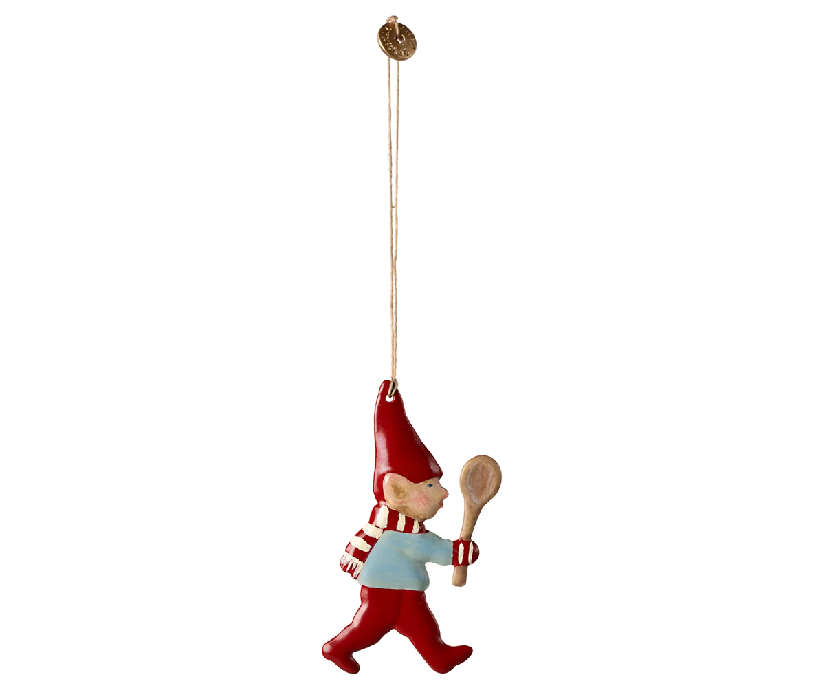 Metal Pixy Spoon Ornament