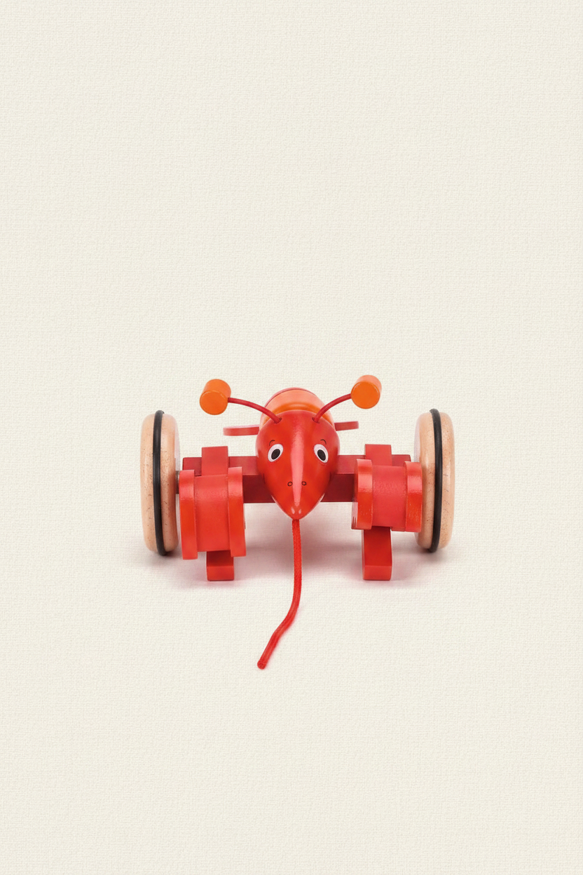 Pull-Along Wooden Animal Lobster Rüdiger