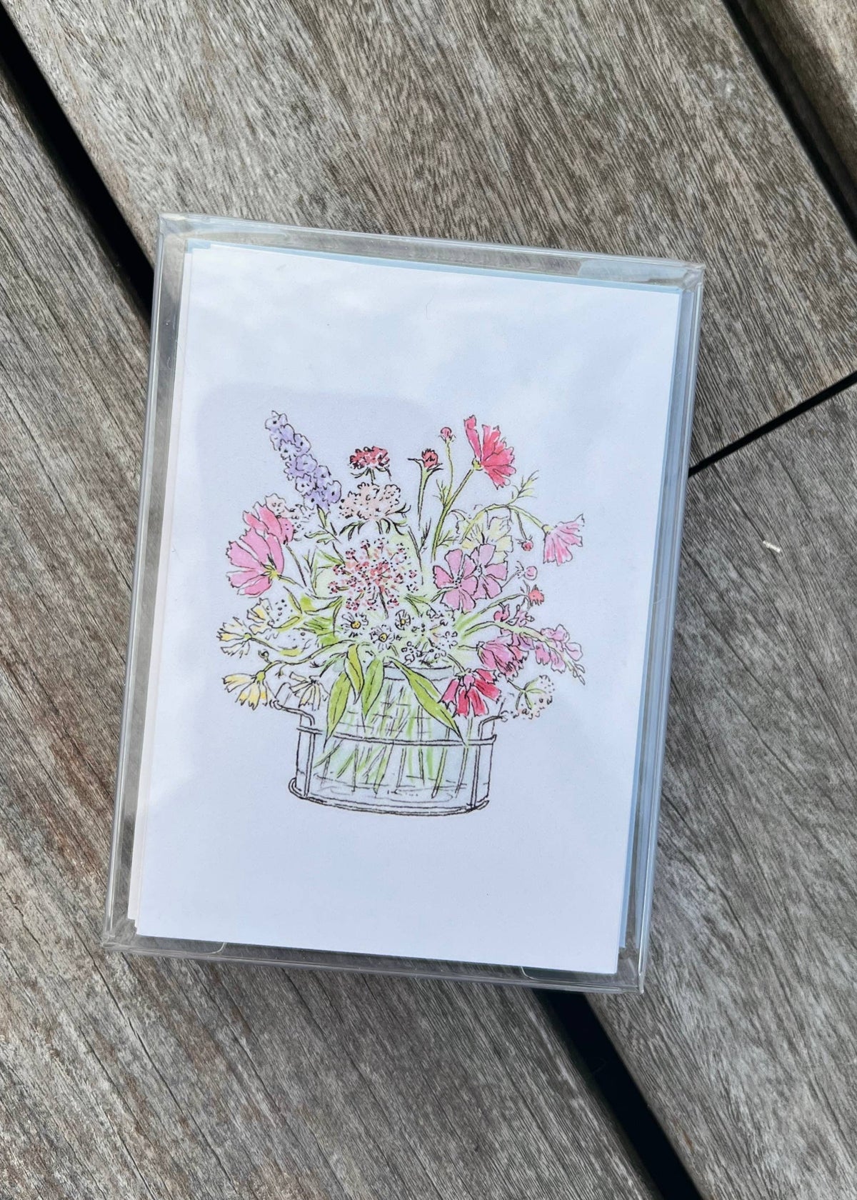 Summer Blooms Mini Note Cards Set of 6