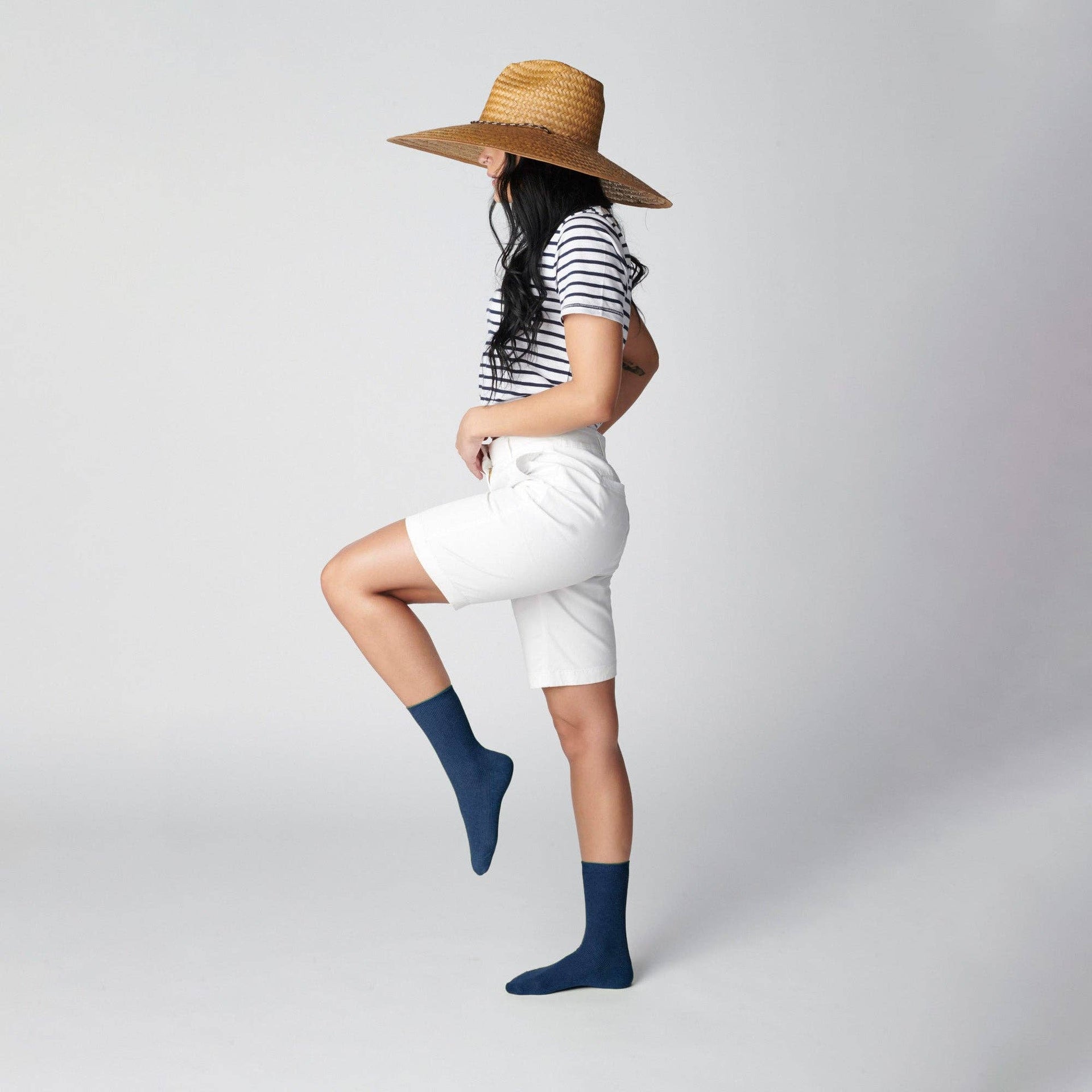 Deep Ocean Everyday Solid Crew Socks