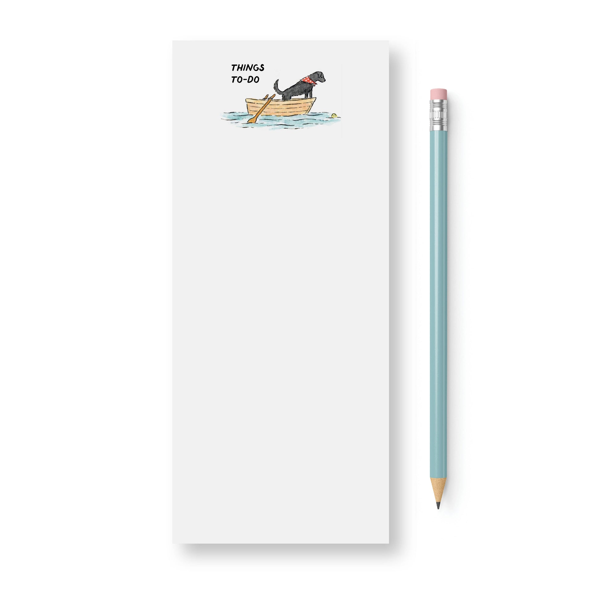 Black Lab in a Boat Notepad