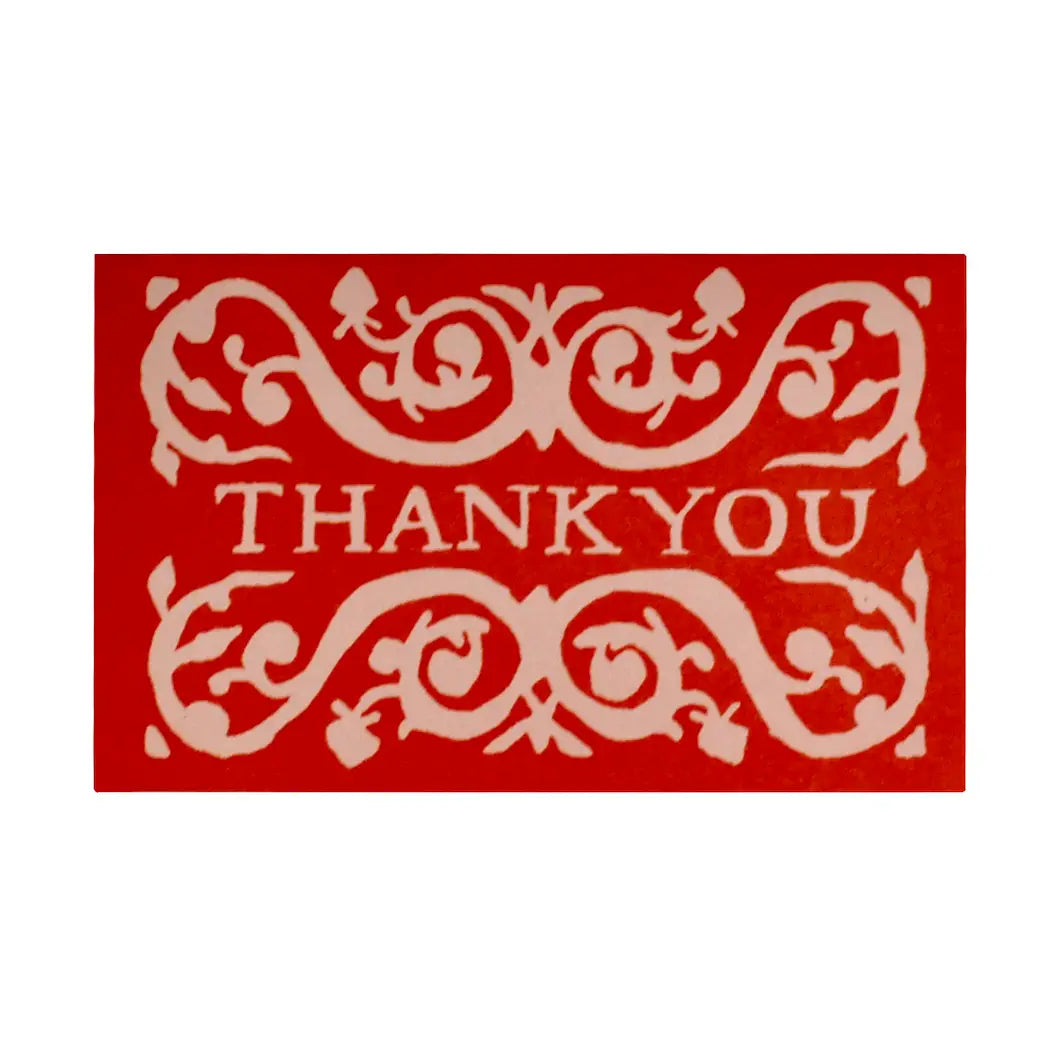 Pack Of 6 Arabesque Thank You Gift Cards Strawberry