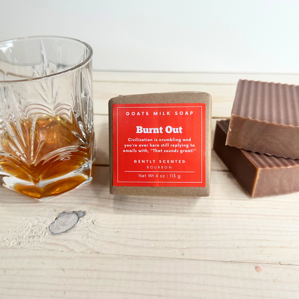 Burnt Out Bourbon Goat Milk Soap 4 oz