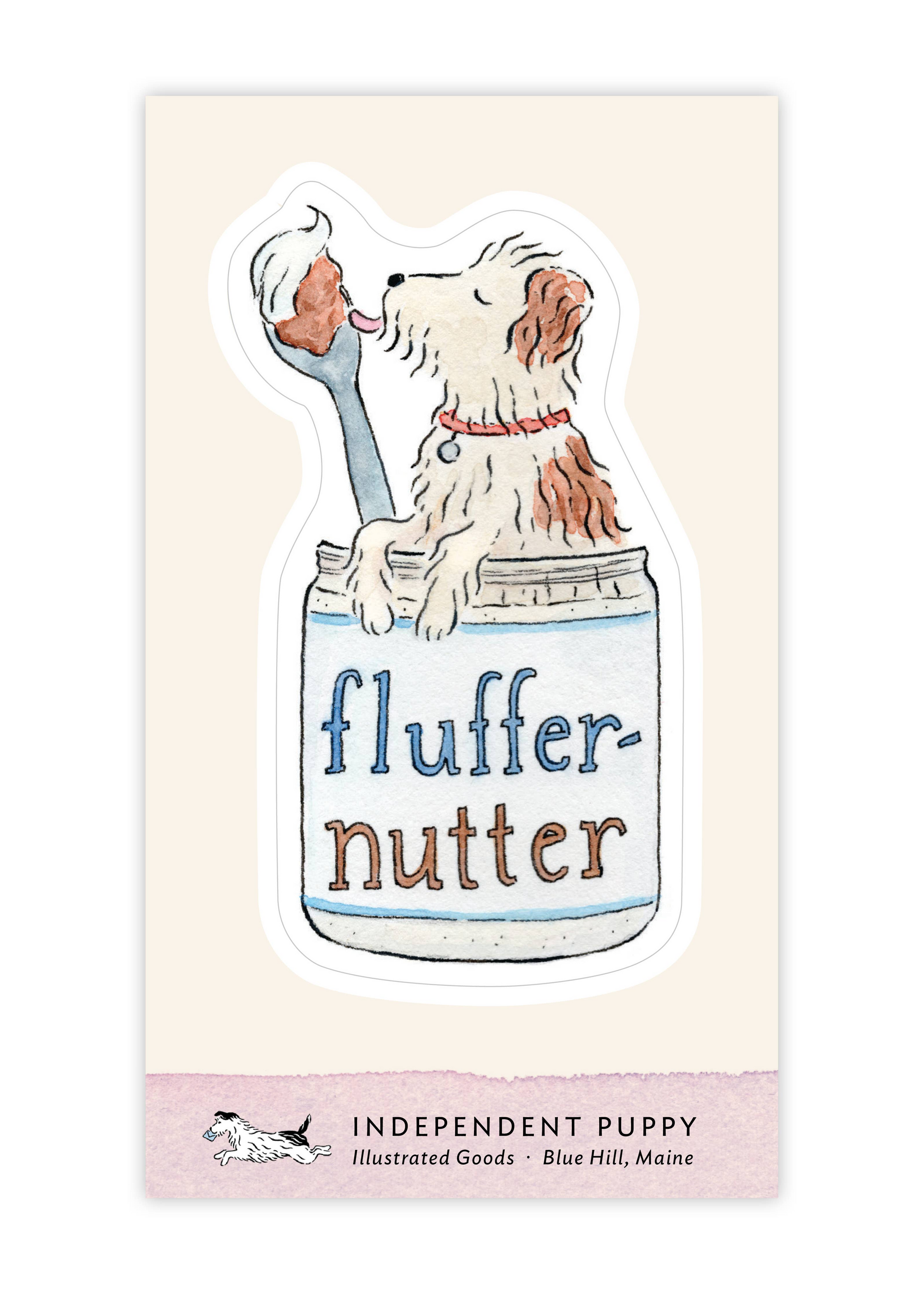 Fluffernutter Pup Kiss-Cut Sticker