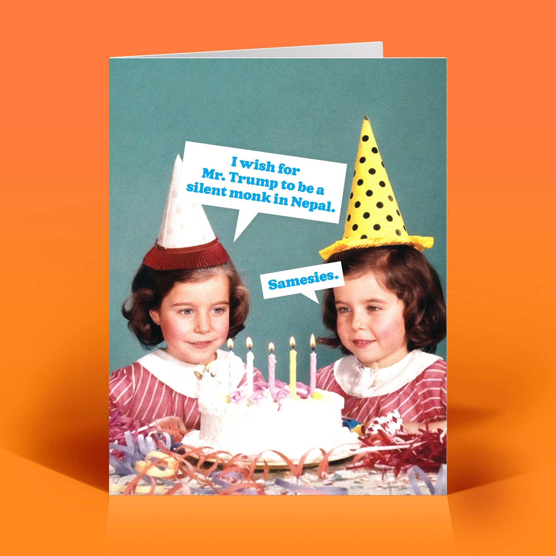 Trump Monk Funny Birthday Card