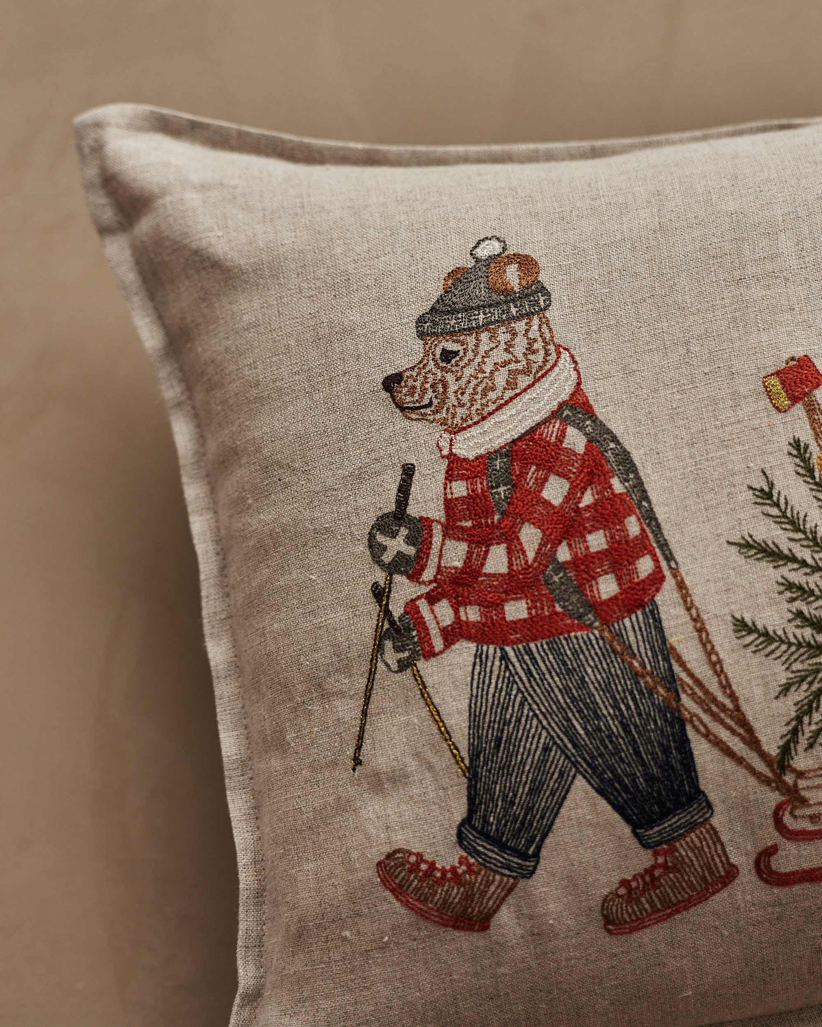 Christmas Tree Sled Pillow