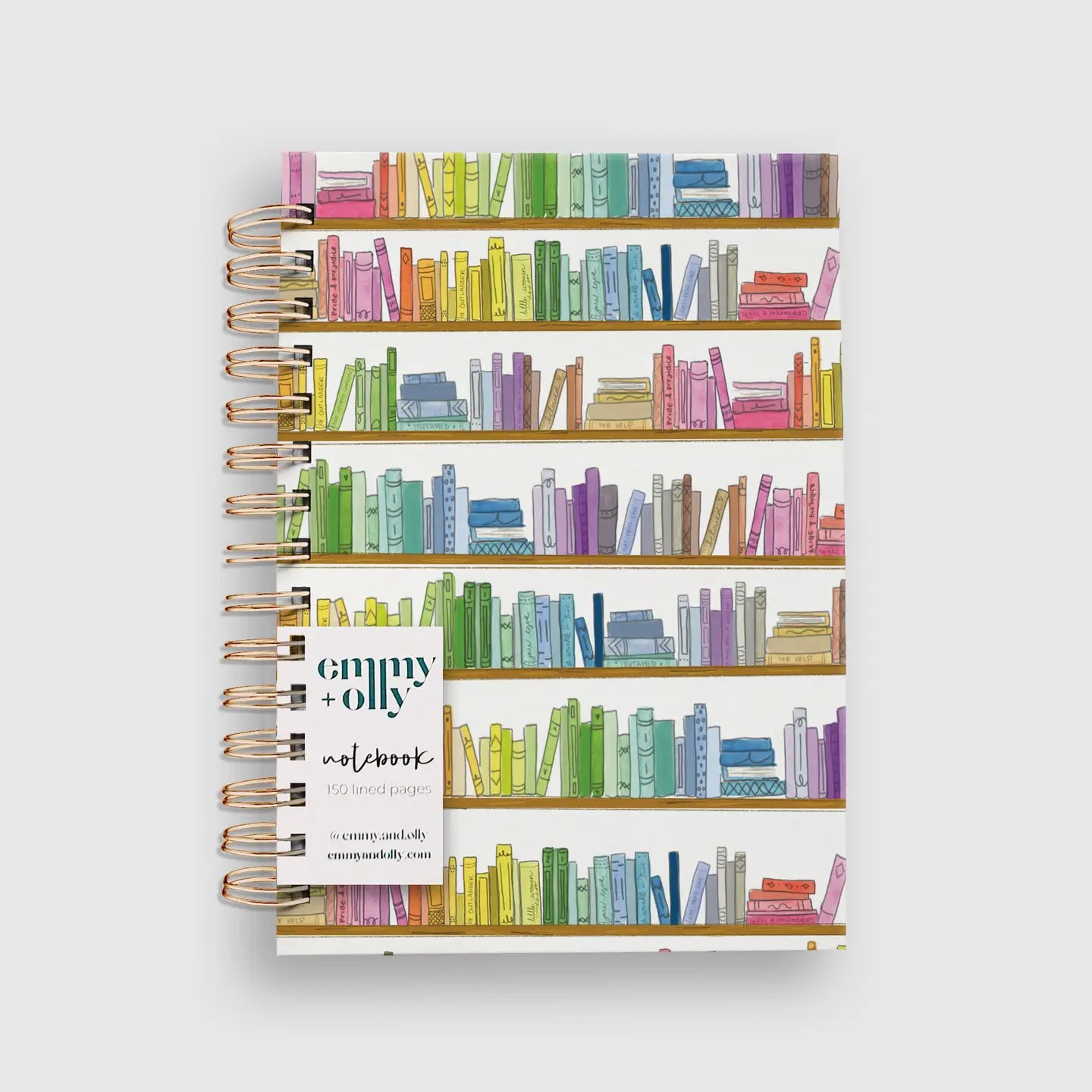 Books Themed Hardcover Notebook