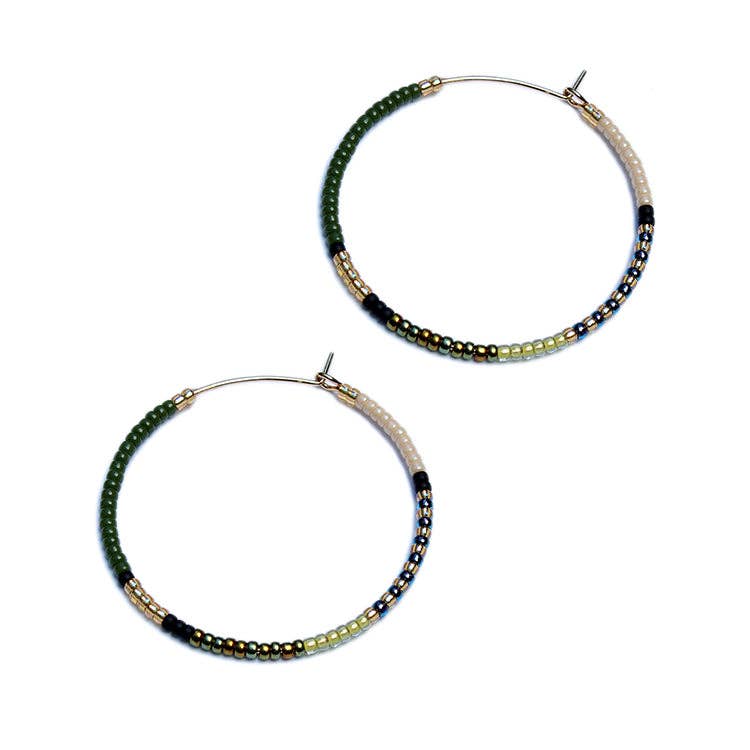 Aryna Olive Hoops