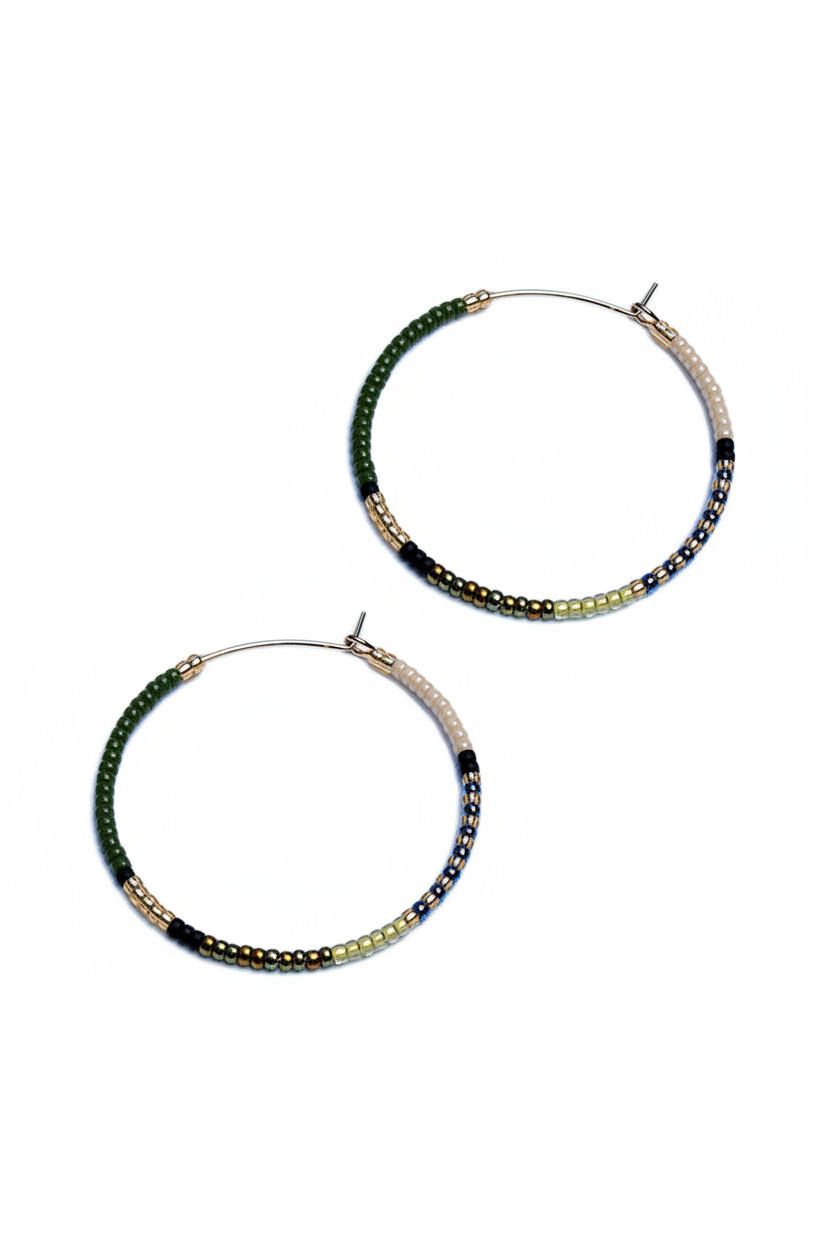 Aryna Olive Hoops