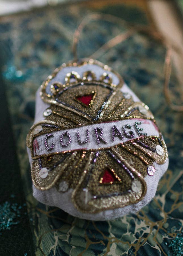 Courage Crest Token Ornament