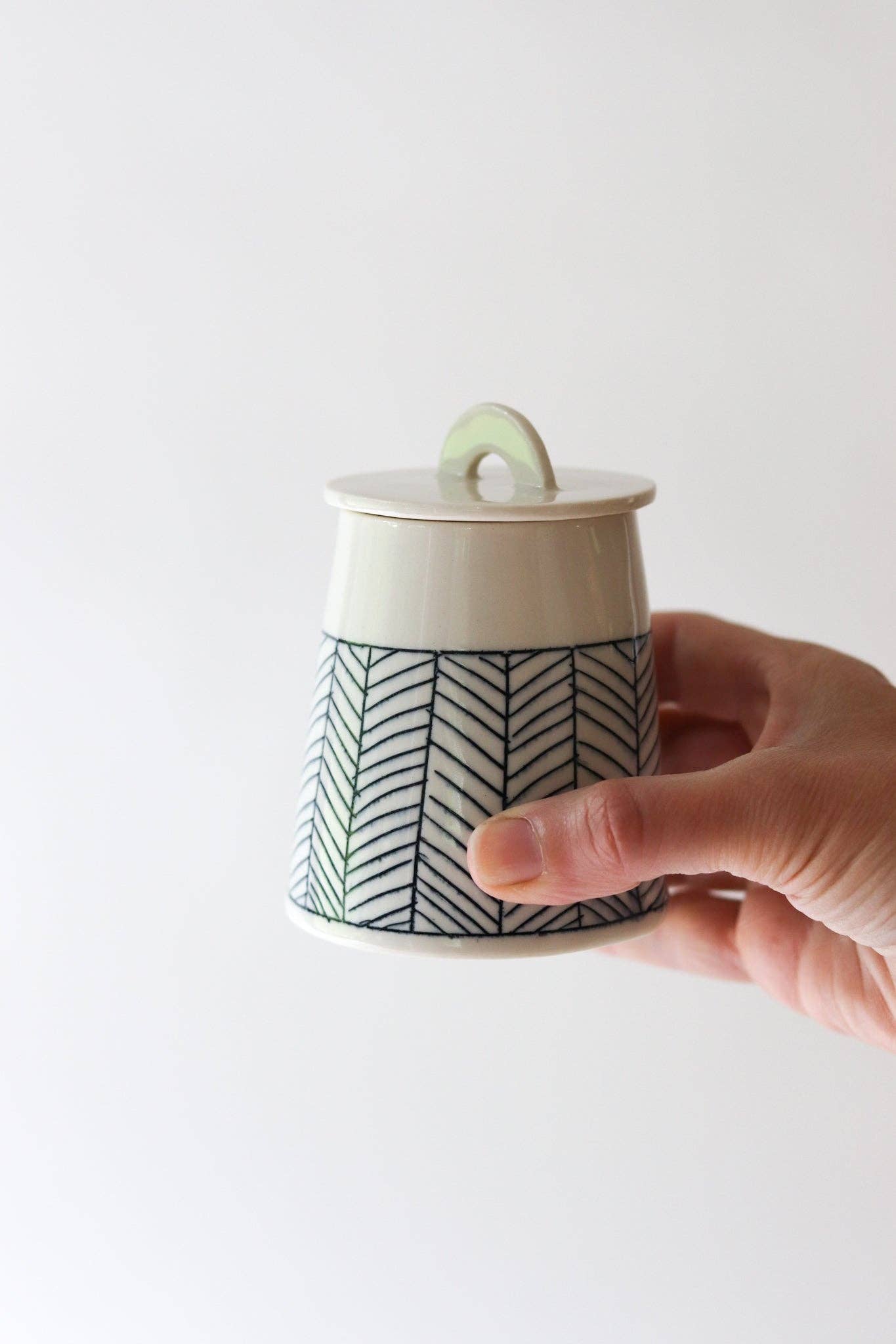 Herringbone Creamer + Sugar Set