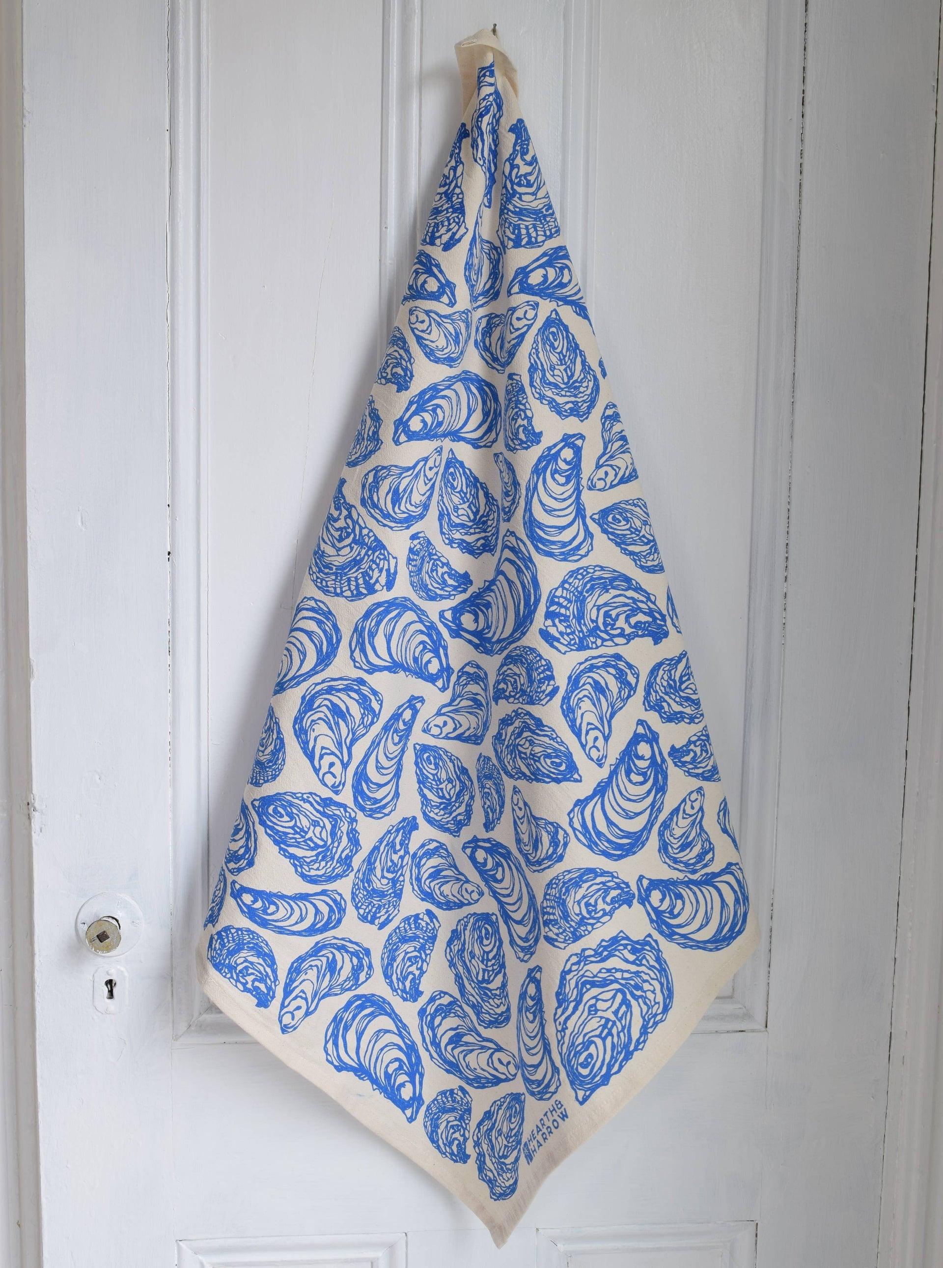 Organic Cotton Blue Oyster Tea Towel