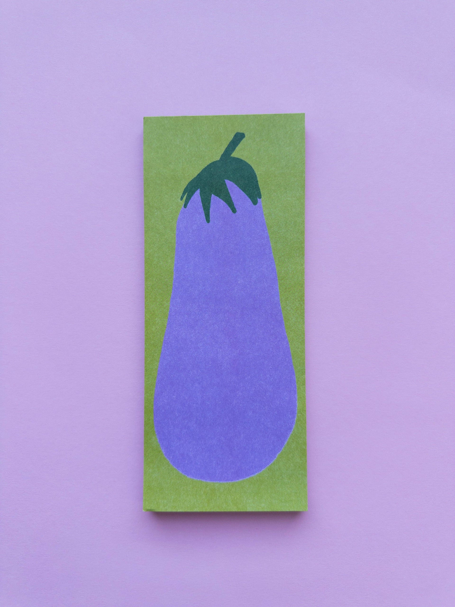 Eggplant Grocery List Notepad
