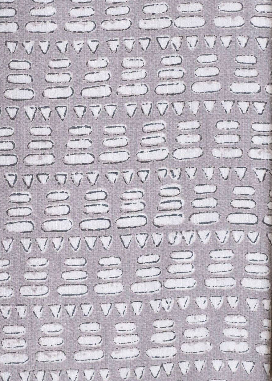 Matta Gray Block Printed Napkins