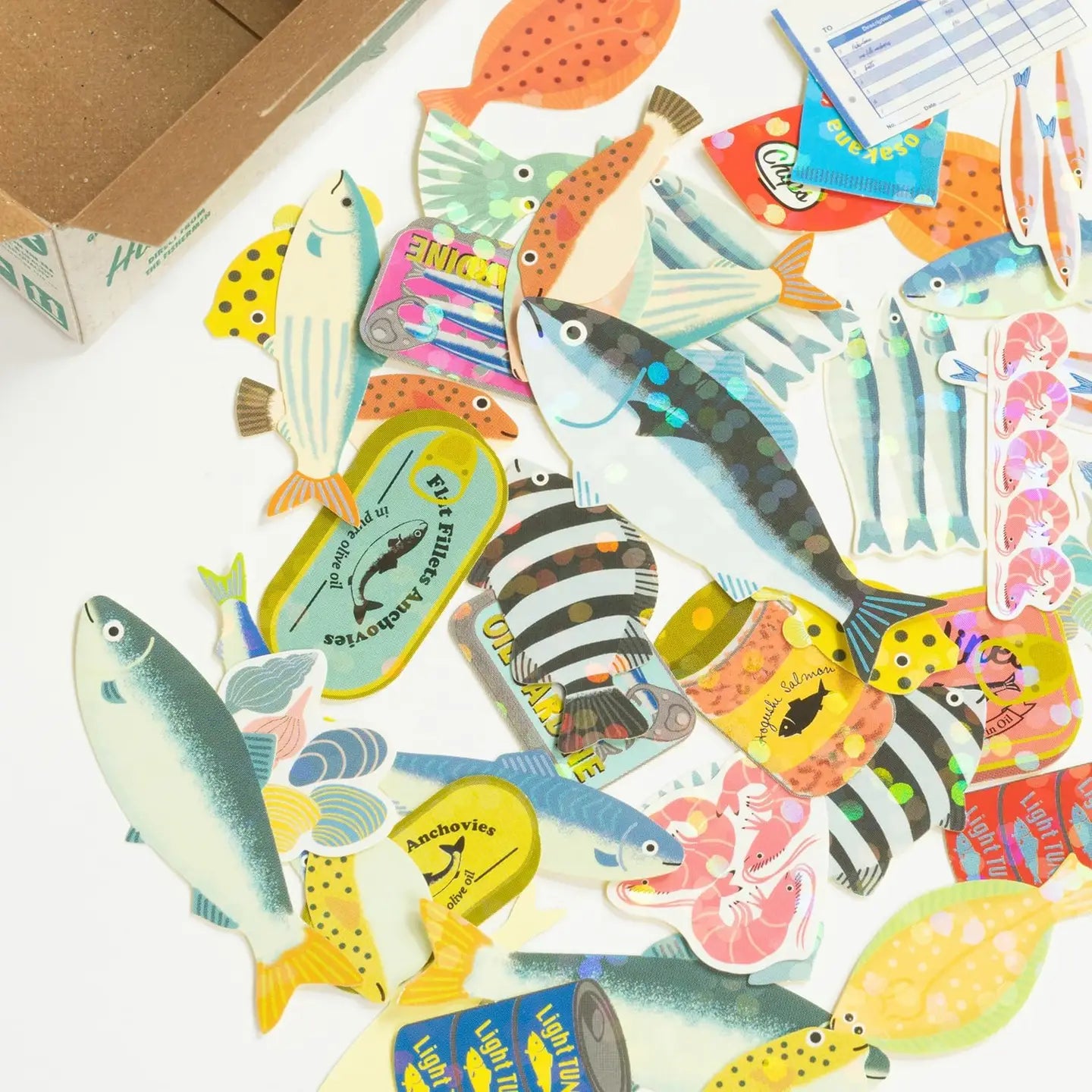 Mini Sticker Fish Box