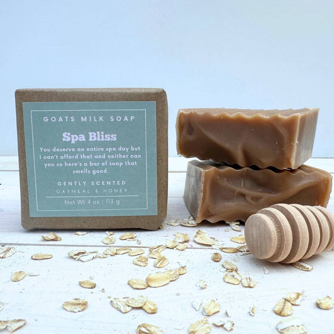 Spa Bliss Oatmeal and Honey Goat Milk Soap 4oz