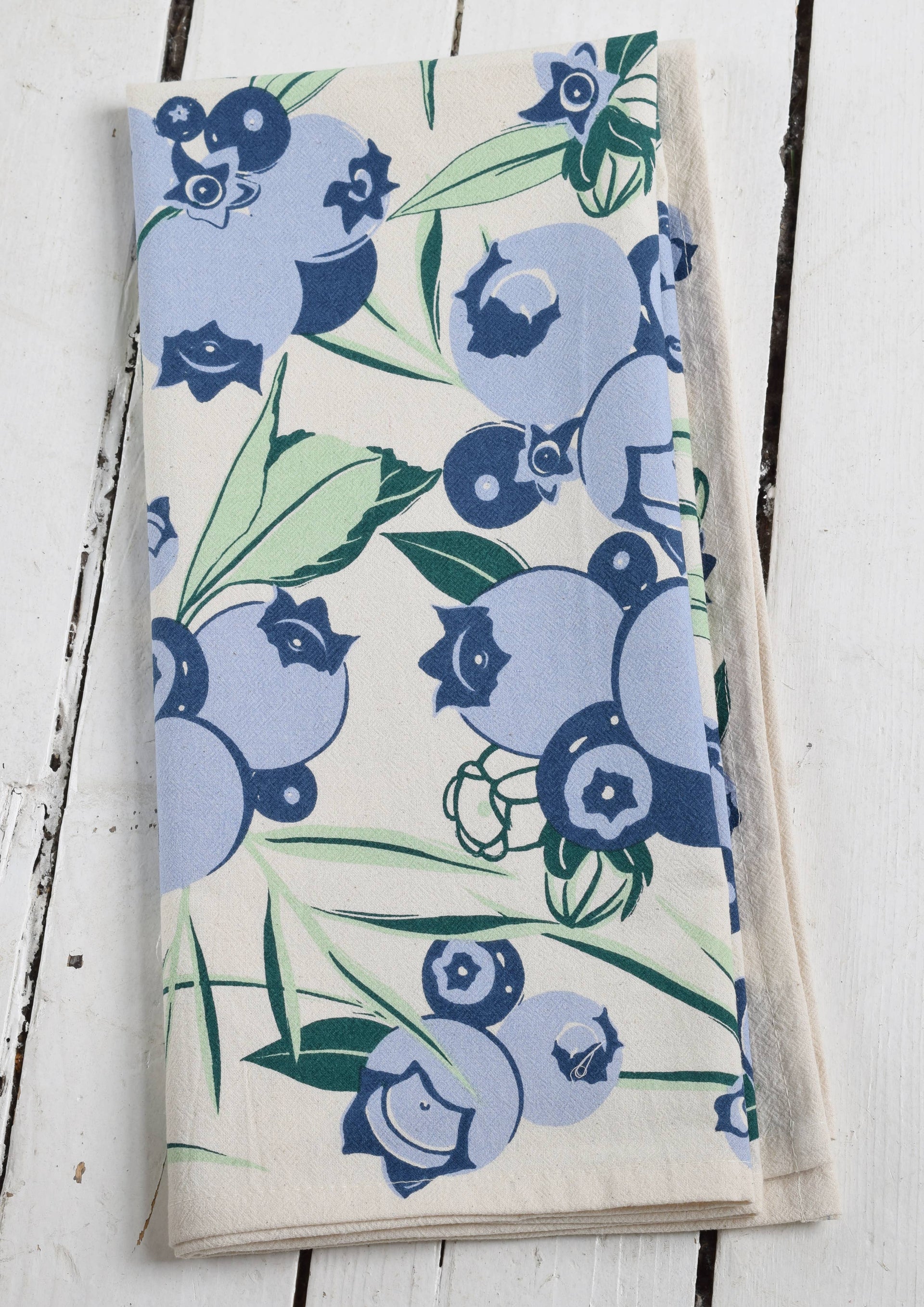 Organic Cotton  Wild Blueberry Towel