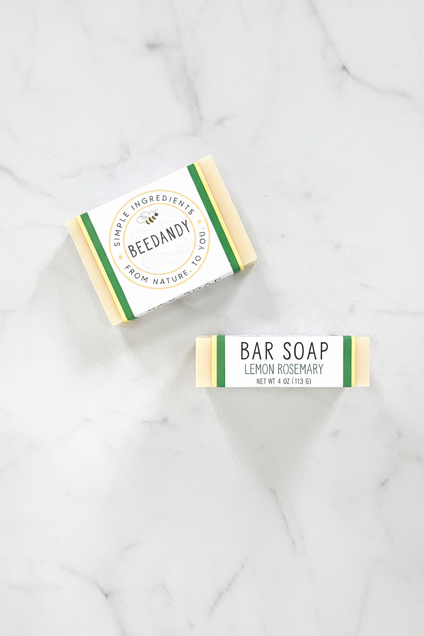 Lemon Rosemary Bar Soap 4 oz