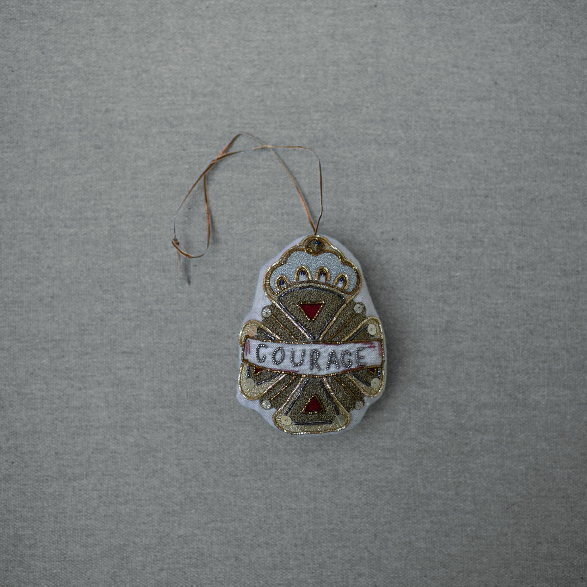 Courage Crest Token Ornament