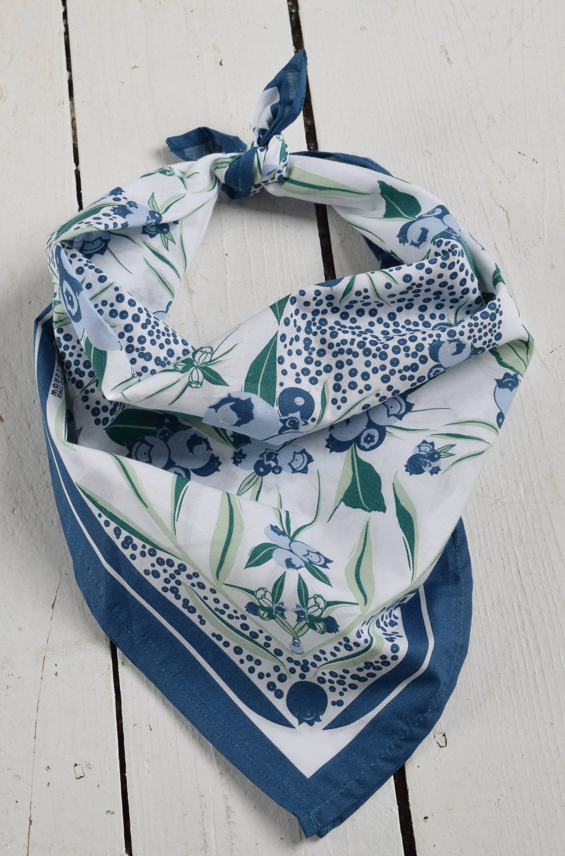 Wild Blueberry Bandana 100% Cotton