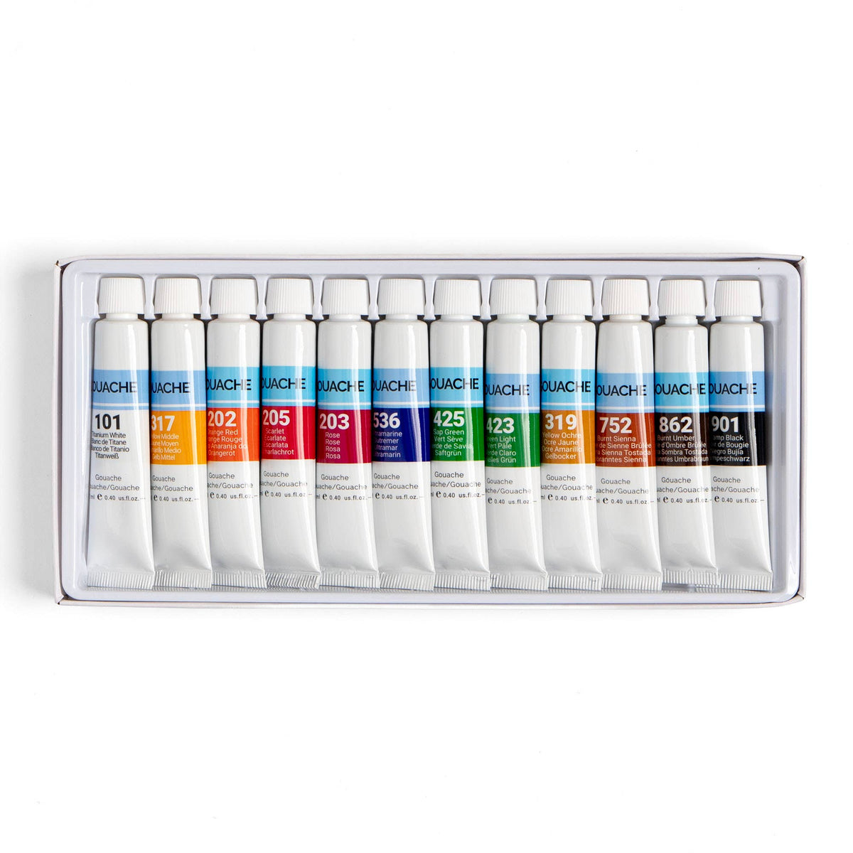 Gouache Paint Set  12 Colors