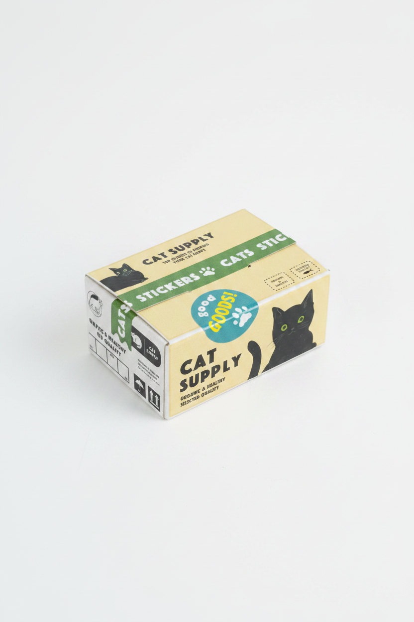 Mini Sticker Cat Supply Box