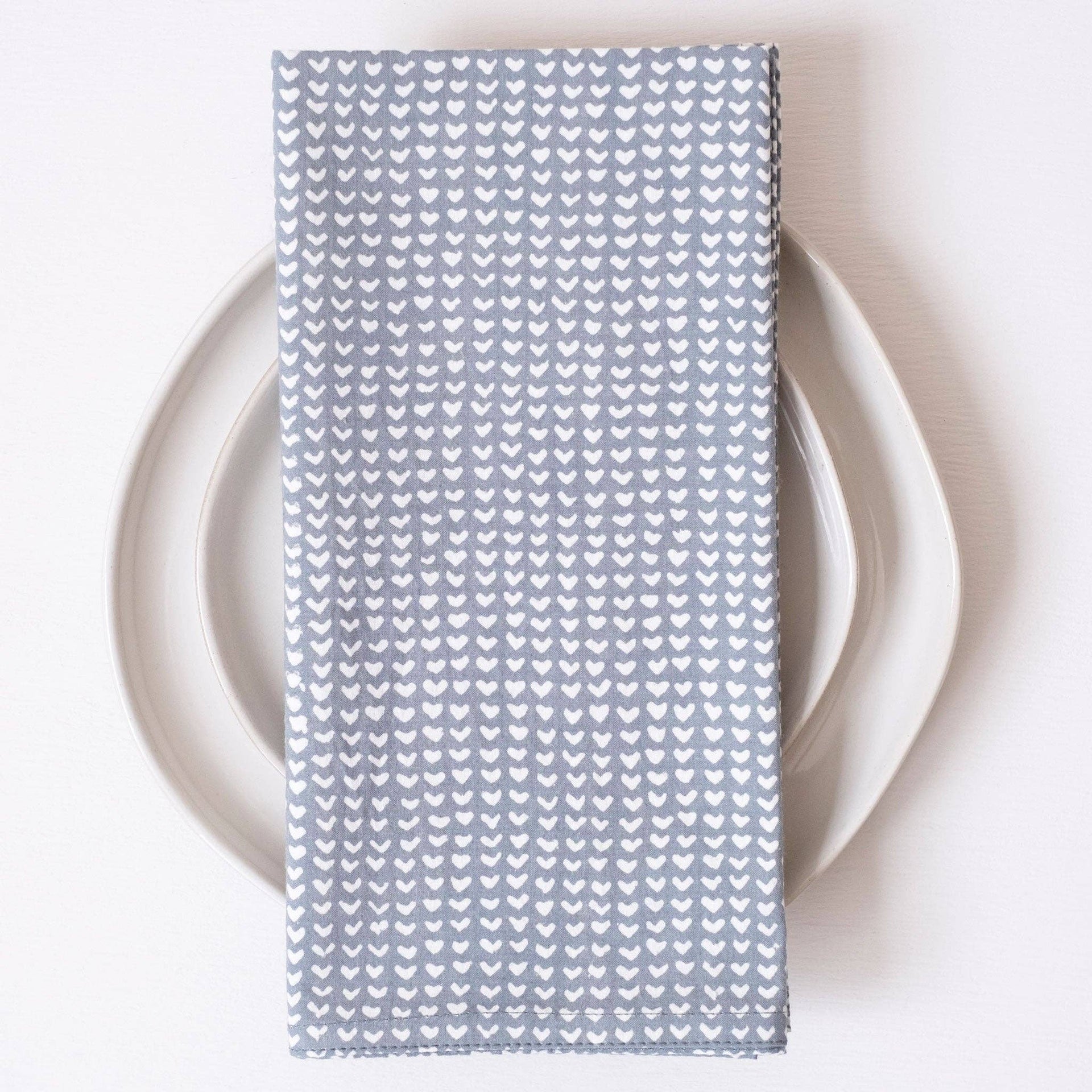 Beckett Cloud Block Printed Napkins Set of 4