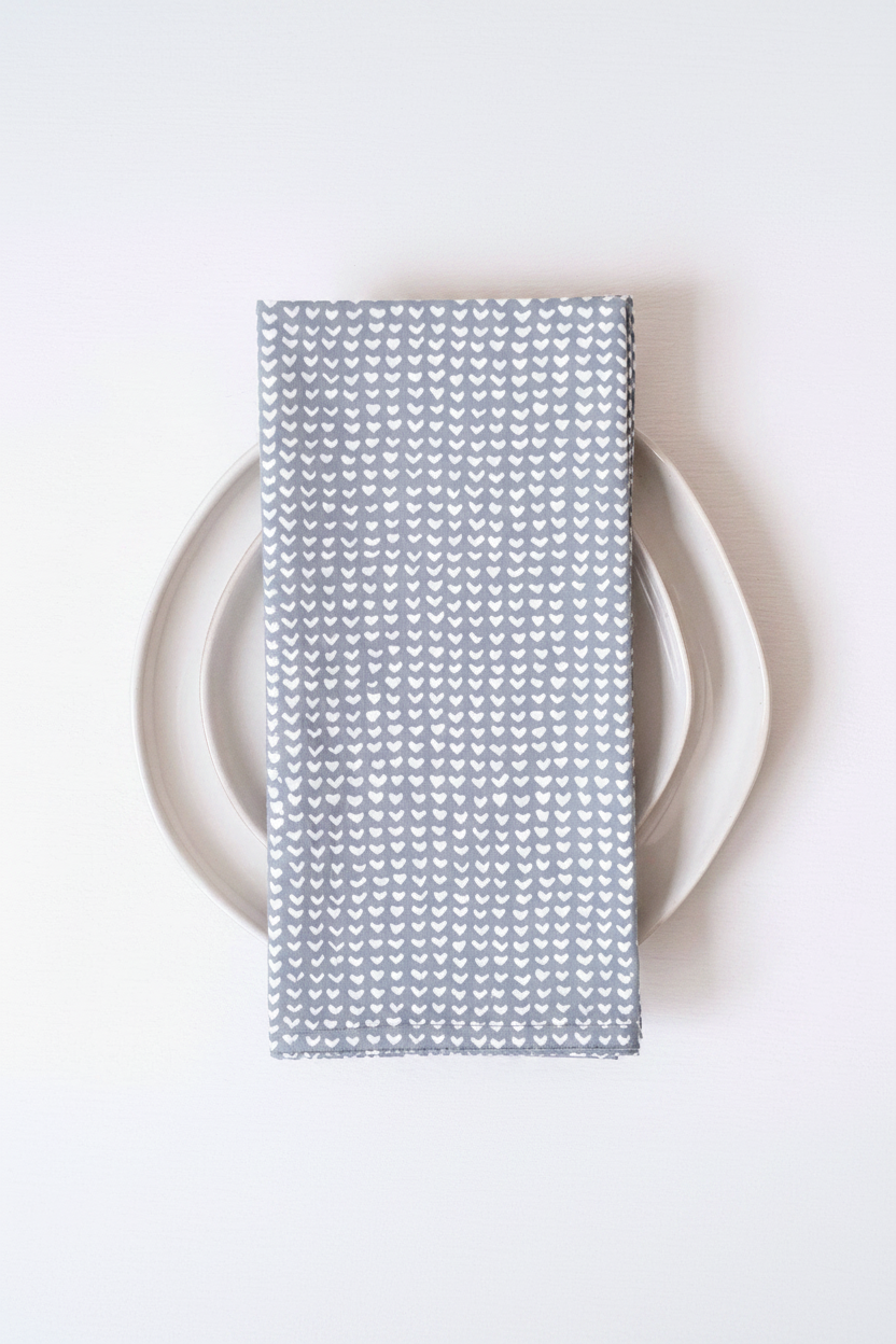 Beckett Cloud Block Printed Napkins Set of 4