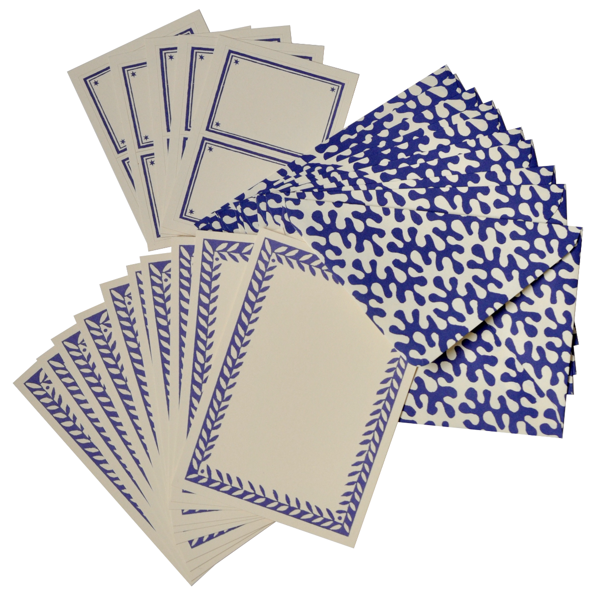 Cambridge Imprint Kelp French Ultramarine Notecards And Envelopes