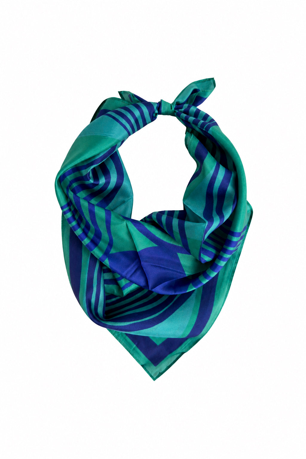 Ripple Scarf 100% Silk Bandana Scarf