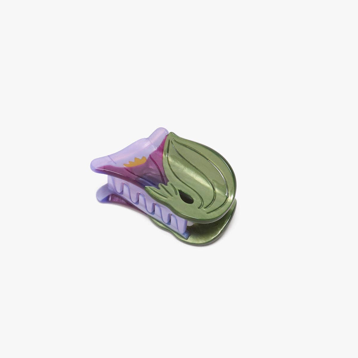 Morning Glory Claw - Purple Acetate Flower Hair Clip