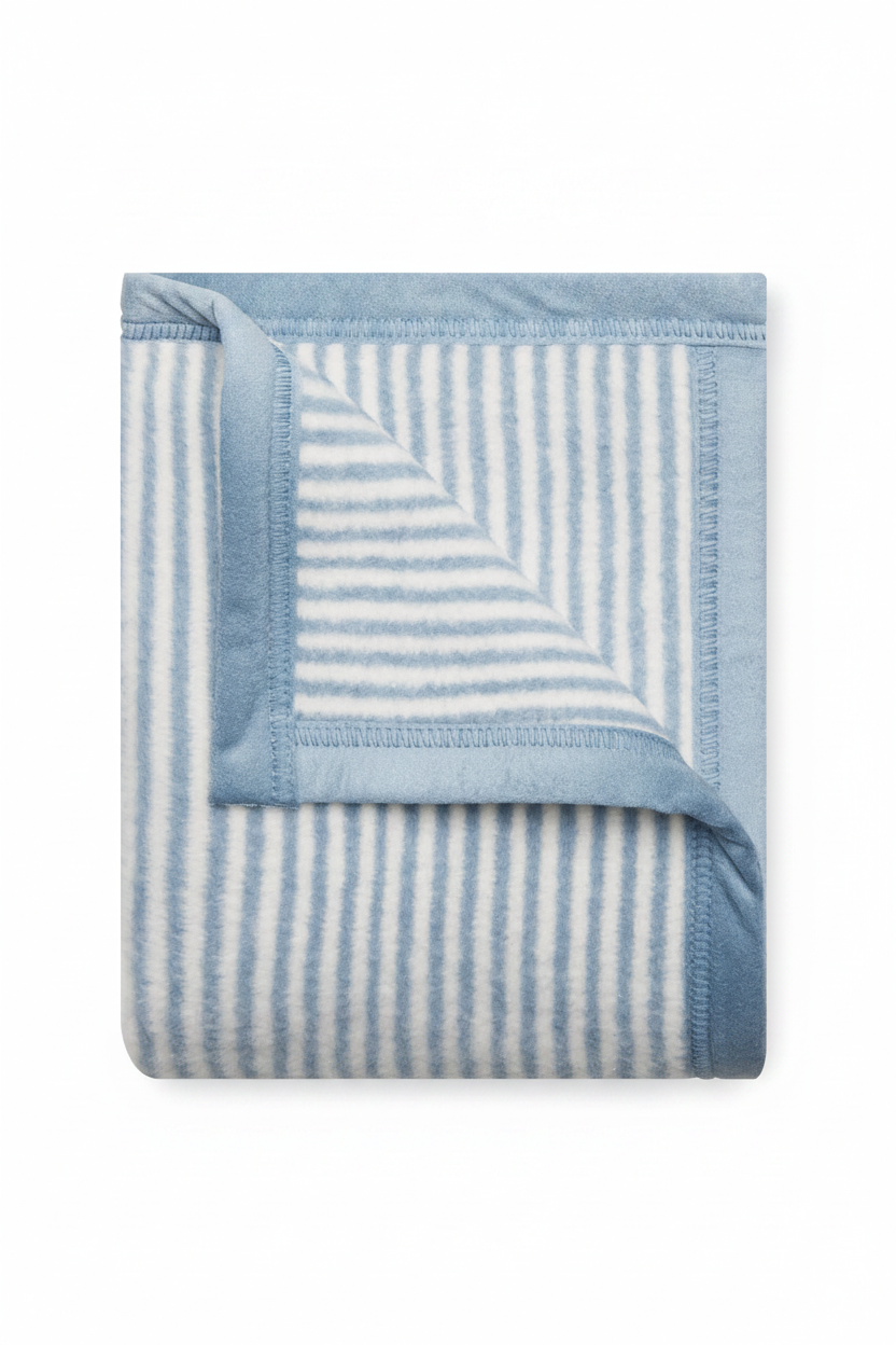 Sweet Pea Stripe Fog Mini Blanket