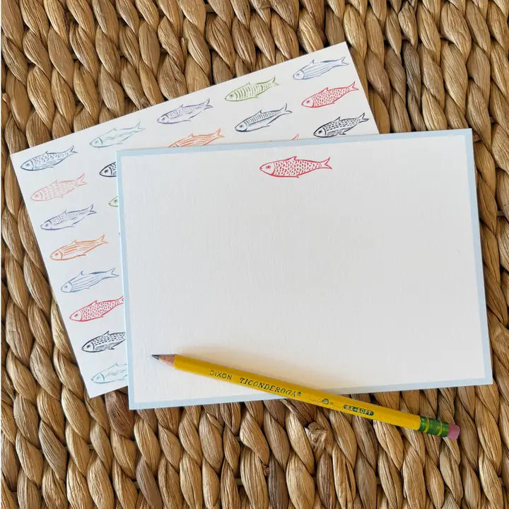 Rainbow Fish Flat Note Cards Set of 8