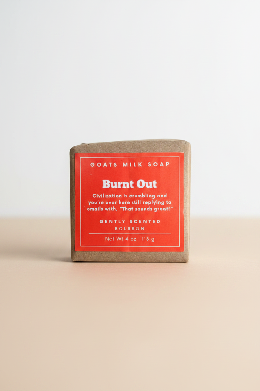 Burnt Out Bourbon Goat Milk Soap 4 oz
