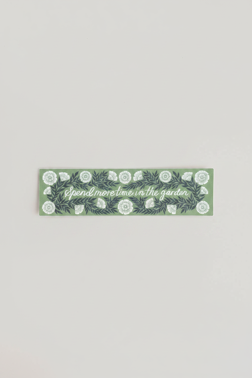 "Spend More Time in the Garden" Sticker