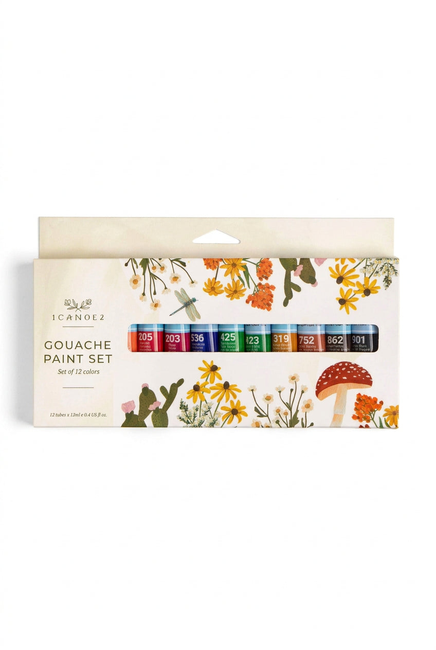 Gouache Paint Set  12 Colors
