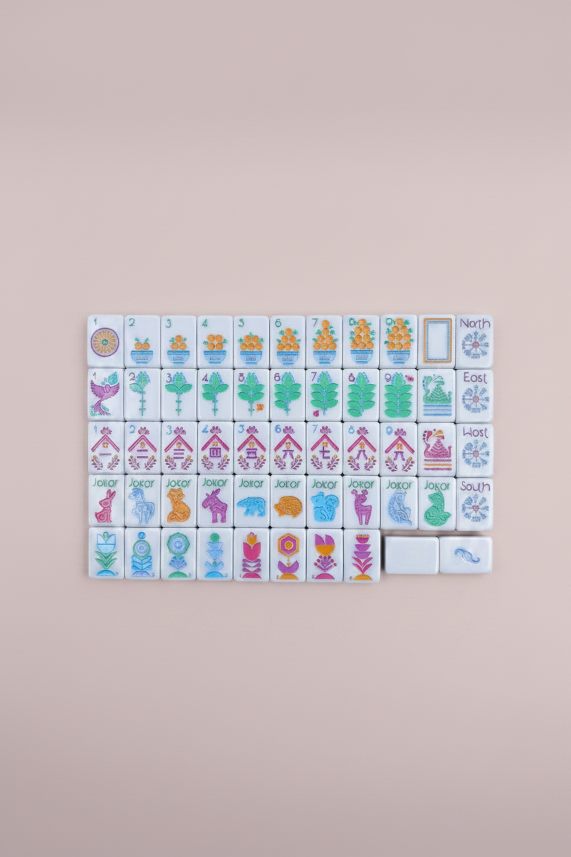 The Scandinavian Folk Art Mahjong
