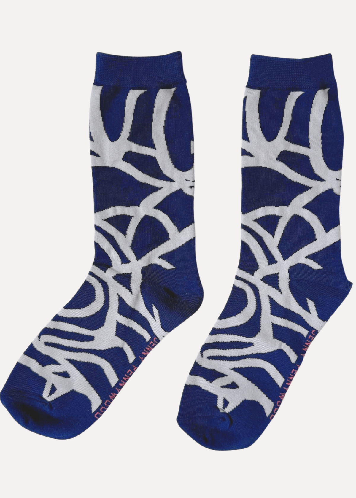River Fog & Navy Crew Socks