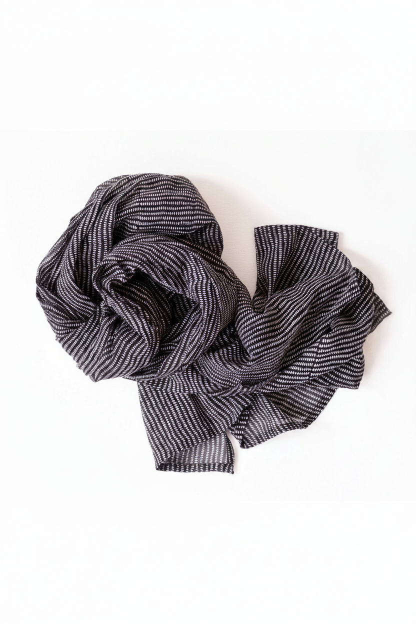 Alice Stripes Midnight Scarf